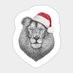 Christmas lion Sticker